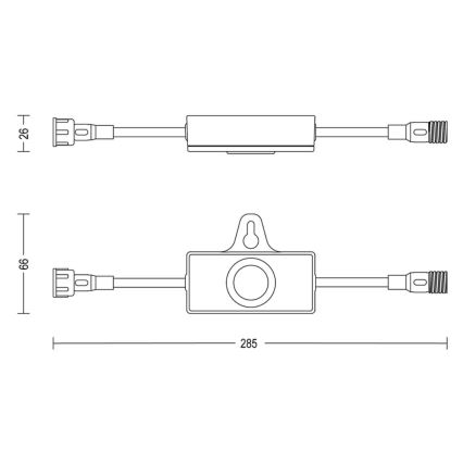 Philips - Zunanji senzor mraka s časovnikom GARDENLINK 24V IP67