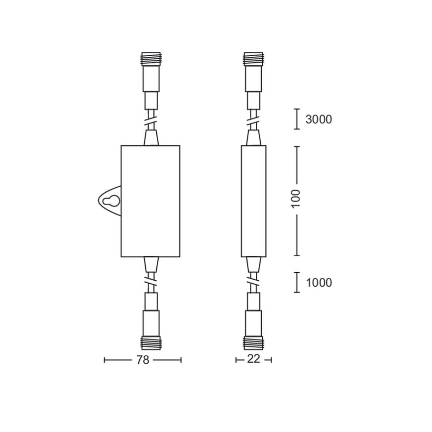 Philips - Zunanji senzor mraka s časovnikom IP44