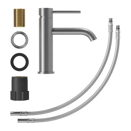 Pipa za umivalnik SOVANG 18,3 cm, prašno siva