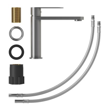 Pipa za umivalnik TARNBY 17,3 cm praškasto siva