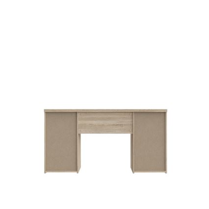 Pisalna miza ARENO, bela/hrast sonoma