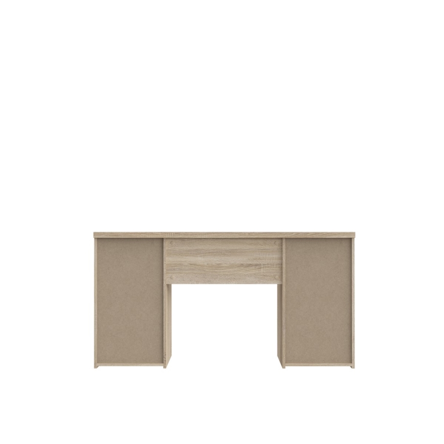 Pisalna miza ARENO, bela/hrast sonoma