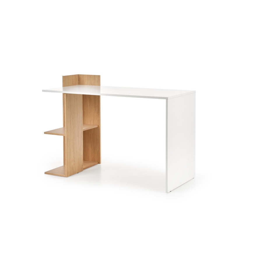 Pisalna miza COZYRA hrast/bela