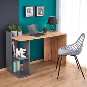 Pisalna miza COZYRA hrast Wotan/antracit