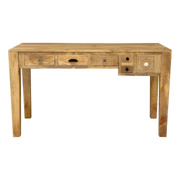Pisalna miza MANU 135x60 cm masiven les/mangovec