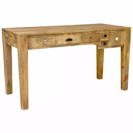 Pisalna miza MANU 135x60 cm masiven les/mangovec