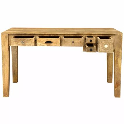 Pisalna miza MANU 135x60 cm masiven les/mangovec