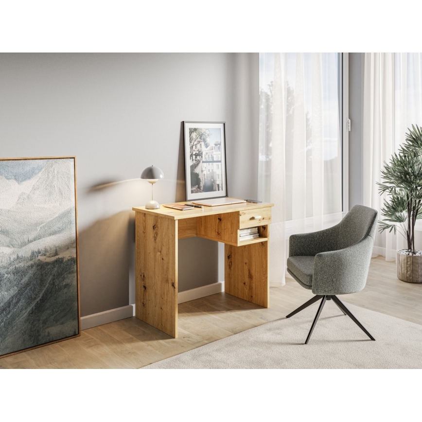 Pisalna miza RICO hrast artisan