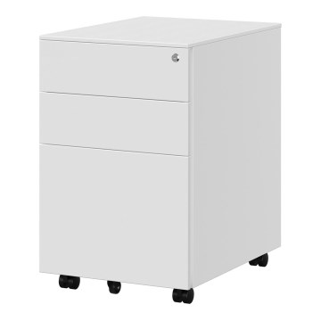 Pisarniški predalnik SECURIO v beli barvi