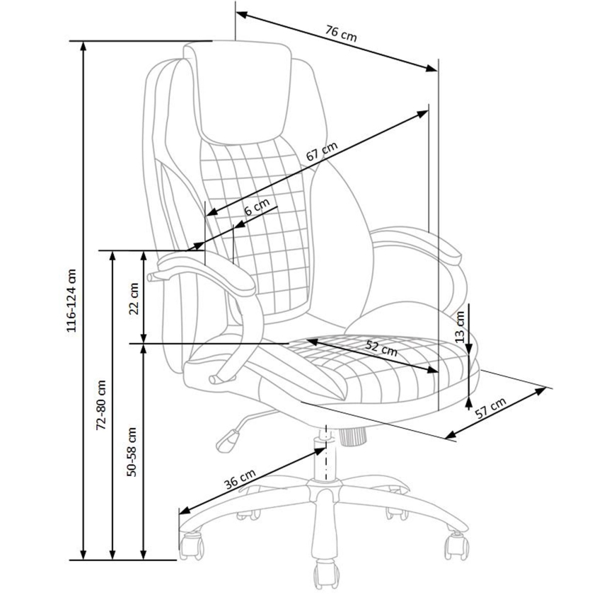 Pisarniški stol CALMARA črne barve