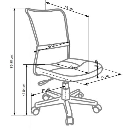 Pisarniški stol FANA siva/črna