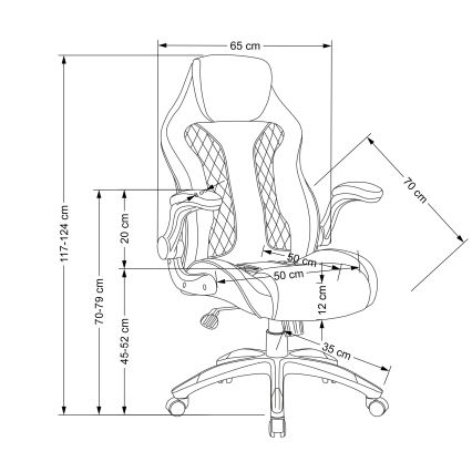 Pisarniški stol HAME črn/siv