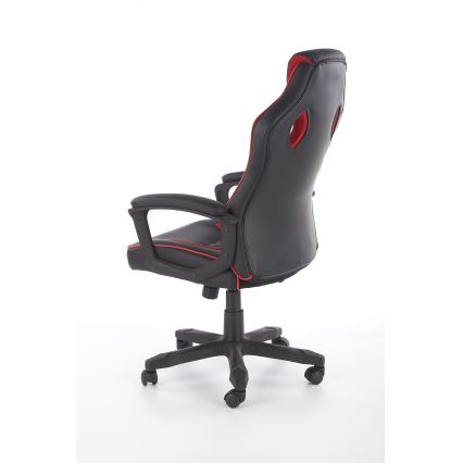 Pisarniški stol HELO črno/rdeč