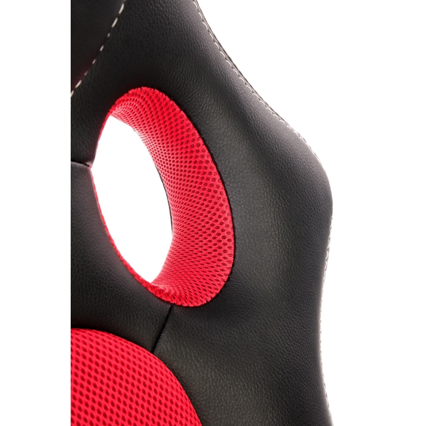 Pisarniški stol KENU črn/rdeč