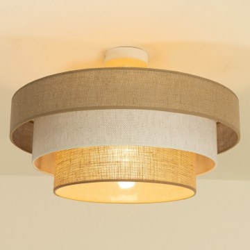 Plafonjera WENTA, 1xE27/60W/230V, Ø 50 cm, juta/krem