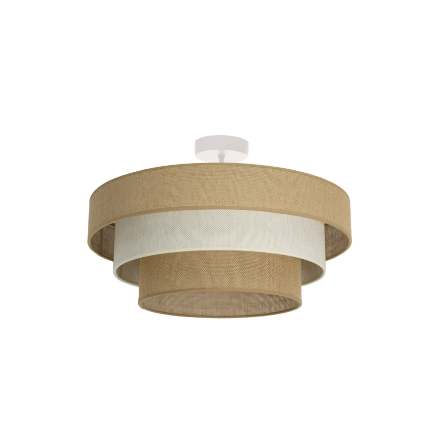 Plafonjera WENTA, 1xE27/60W/230V, Ø 50 cm, juta/krem