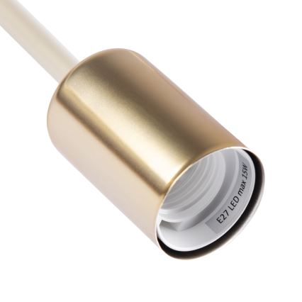 Plafonski lestenec OXFORD 5xE27/15W/230V mesing/bela