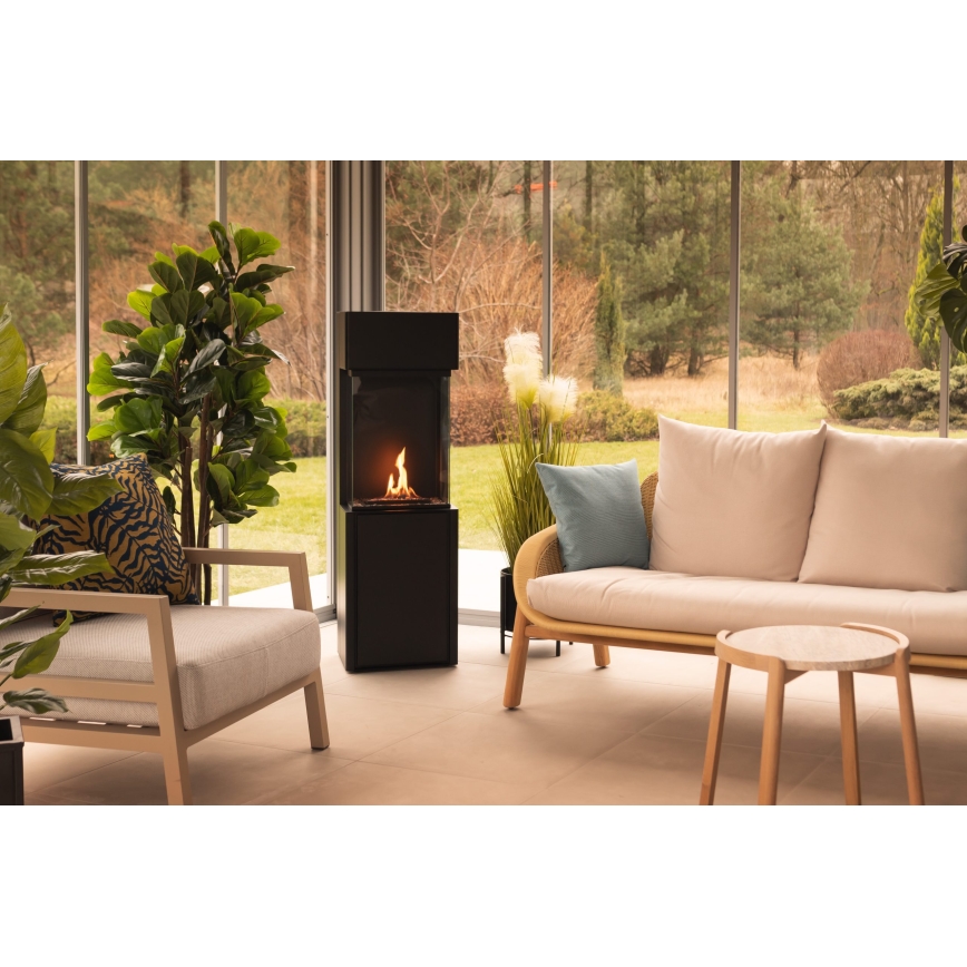 Planika - BIO kamin z daljinskim upravljalnikom 126,2x40 cm 3,5kW/230V črna