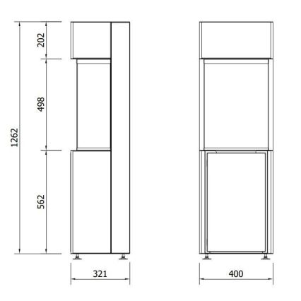 Planika - BIO kamin z daljinskim upravljalnikom 126,2x40 cm 3,5kW/230V črna