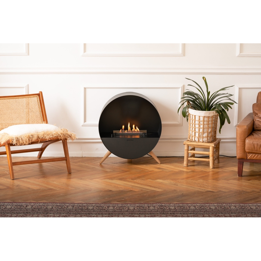 Planika - BIO kamin z daljinskim upravljalnikom 72,6x65 cm 2,5kW/230V črna