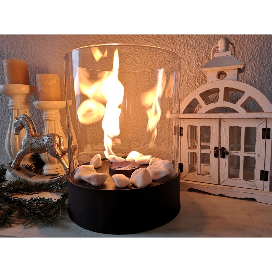 Planika - BIO kamin 36,3x25,1 cm 2,5kW črna