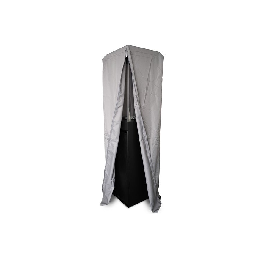 Planika Faro GAS - Zunanji plinski kamin 142x36 cm 8kW črna + zaščitni pokrov