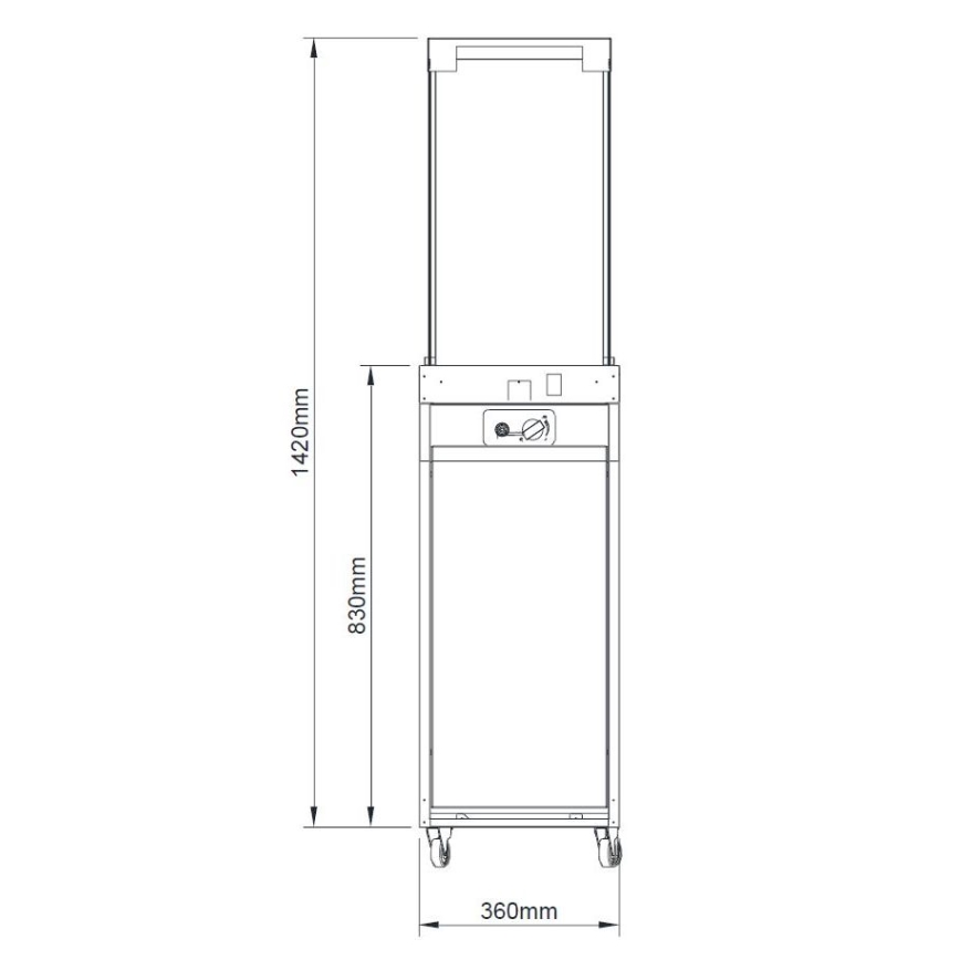 Planika Faro GAS - Zunanji plinski kamin 142x36 cm 8kW črna + zaščitni pokrov