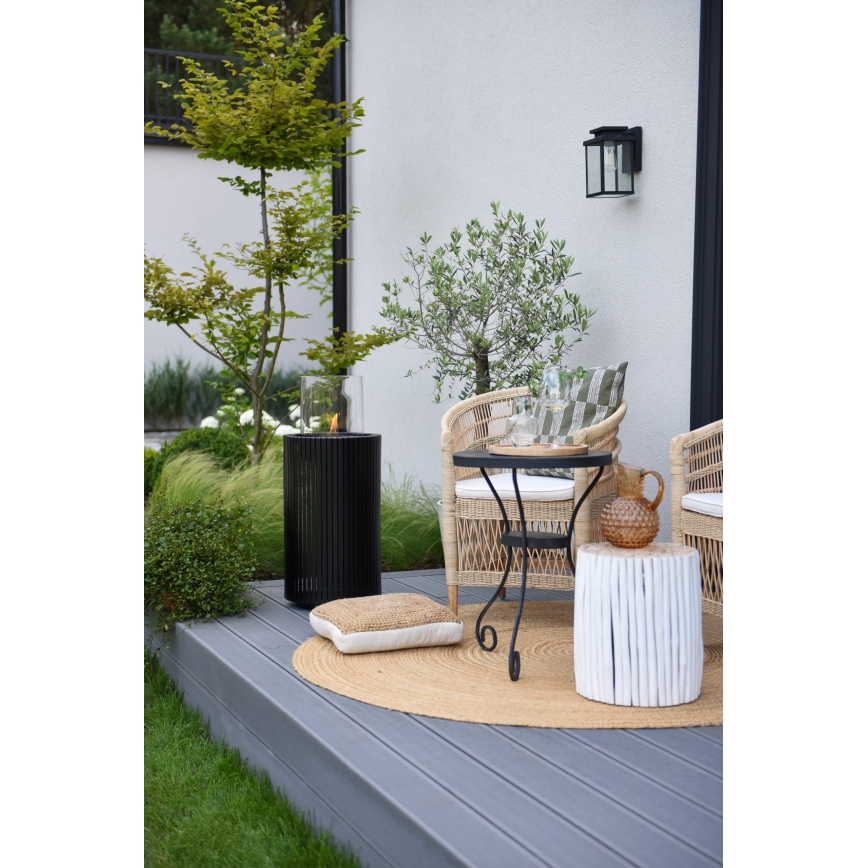 Planika - BIO kamin 87x37,6 cm 2,5kW črn + zaščitni pokrov