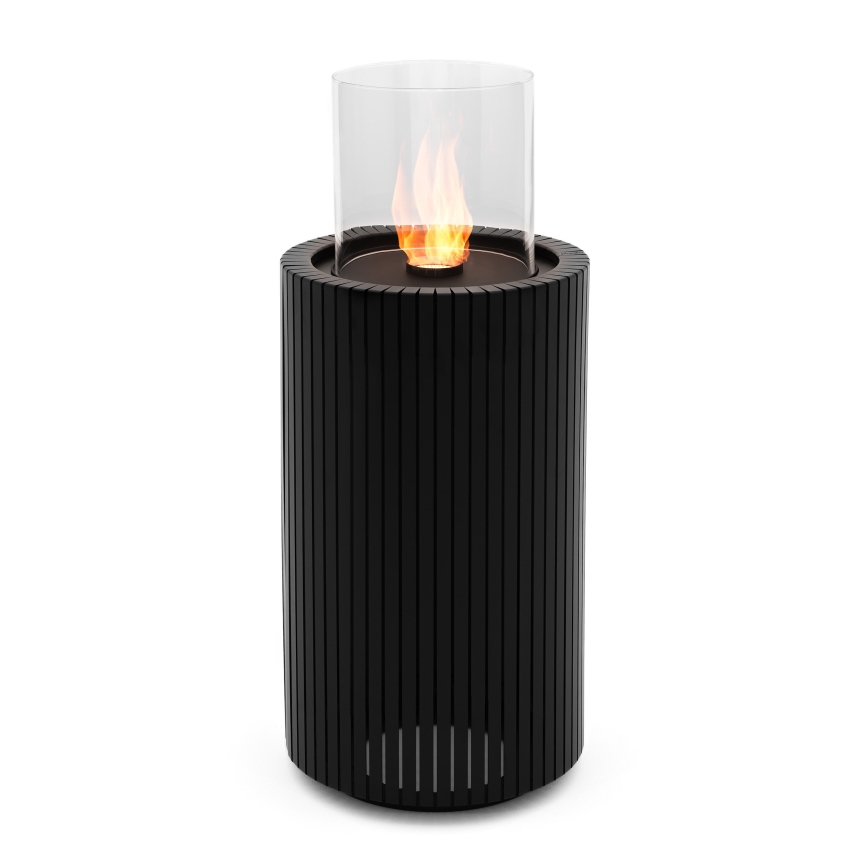 Planika - BIO kamin 87x37,6 cm 2,5kW črn + zaščitni pokrov