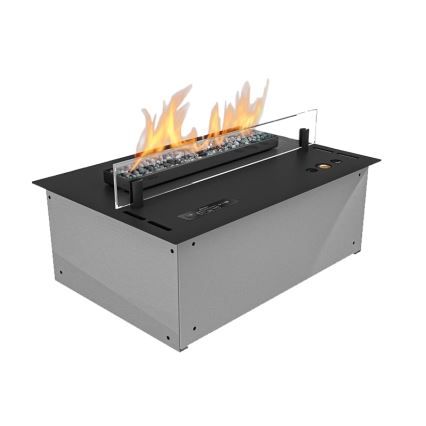 Planika - Vgradni BIO kamin z daljinskim upravljalnikom 19,1x38 cm 2,5kW/230V črna