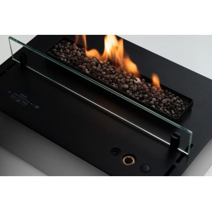 Planika - Vgradni BIO kamin z daljinskim upravljalnikom 19,1x38 cm 2,5kW/230V črna