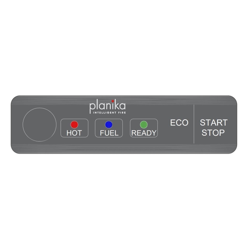 Planika - Vgradni BIO kamin z daljinskim upravljalnikom 19,1x38 cm 2,5kW/230V črna
