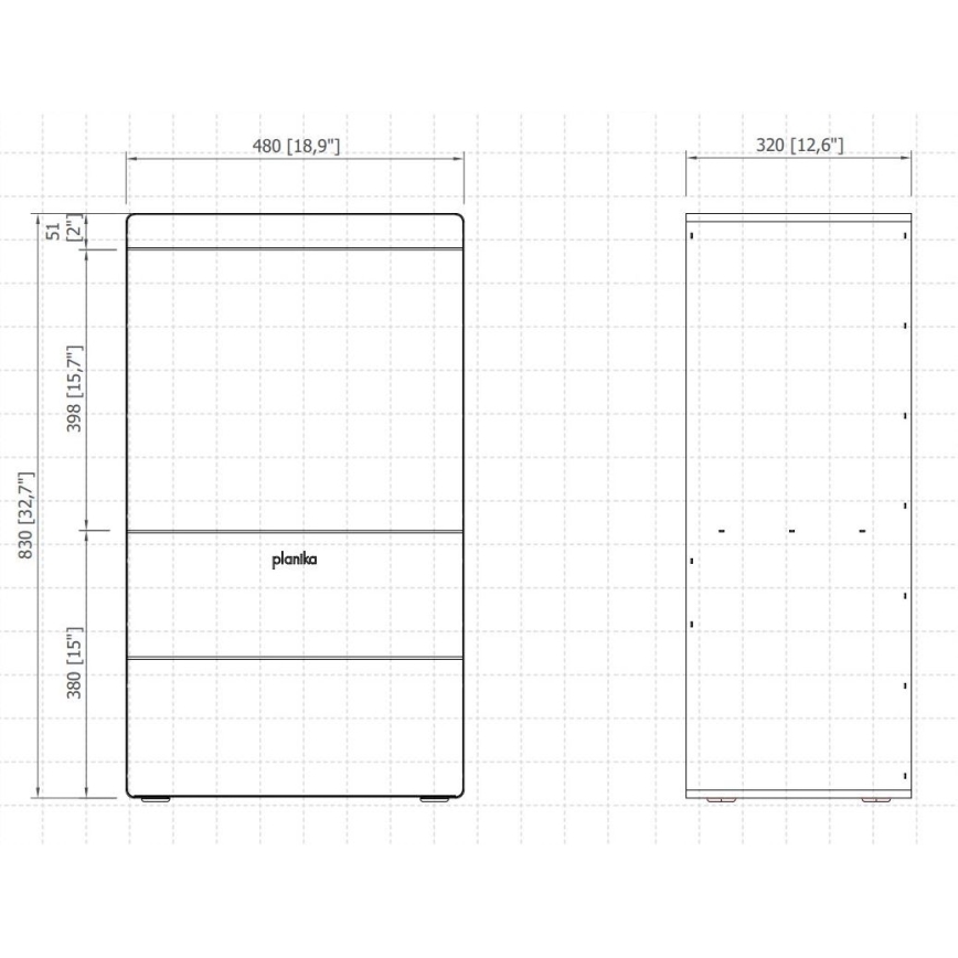 Planika - Kamin na vodno paro z daljinskim upravljalnikom 83x48 cm 125W/230V črna