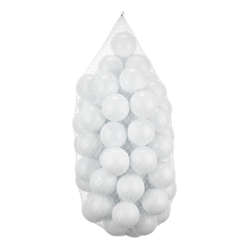 Plastične igralne žogice 50 kom. pr. 7 cm bela