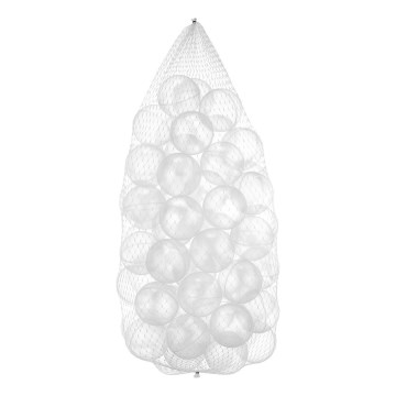 Plastične igralne žogice 50 kom. pr. 7 cm prozorna