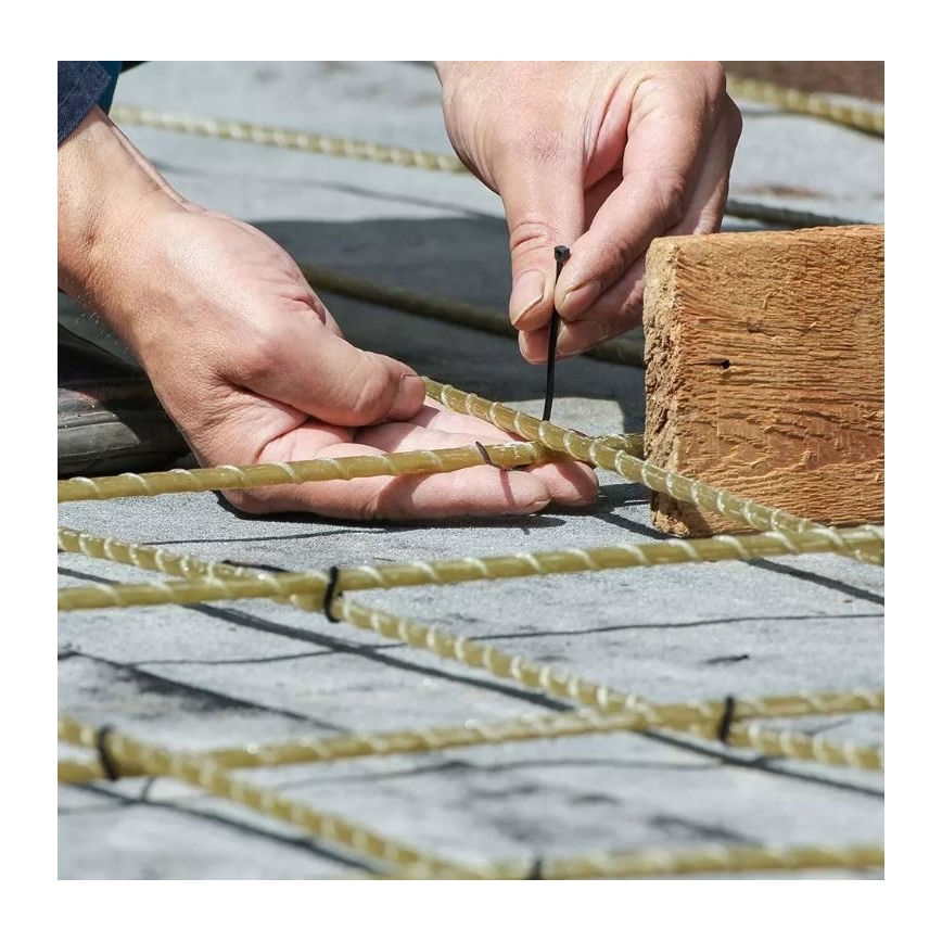 Plastični vezni trak 2,5x100mm 100 kom. črna