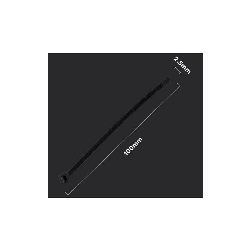 Plastični vezni trak 2,5x100mm 100 kom. črna