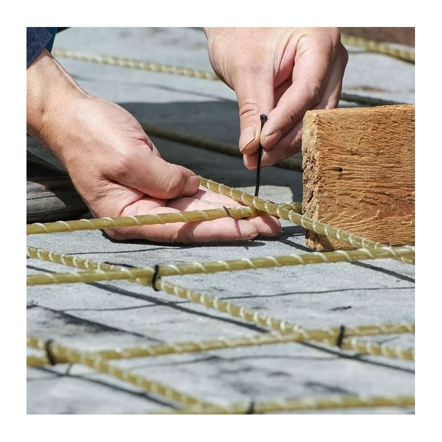 Plastični vezni trak 2,5x150mm 100 kom. črna