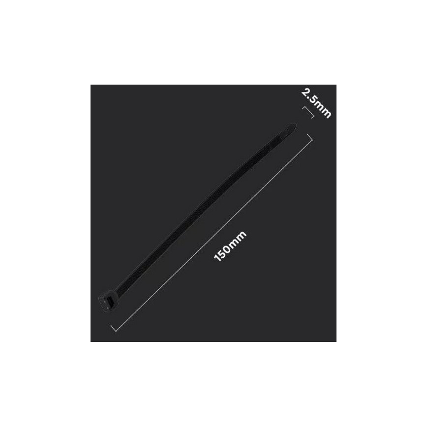 Plastični vezni trak 2,5x150mm 100 kom. črna