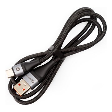 Pleten USB kabel USB-A / USB-C priključek 18W 1m črna