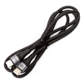 Pleten USB kabel USB-C / USB-C priključek 60W 1m črna