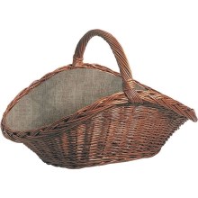 Pletena košara za drva z ročajem 42x70 cm