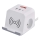 Podaljšek kocka z brezžičnim polnilnikom QI 2Z +2xUSB-A+1xUSB-C 2m bela