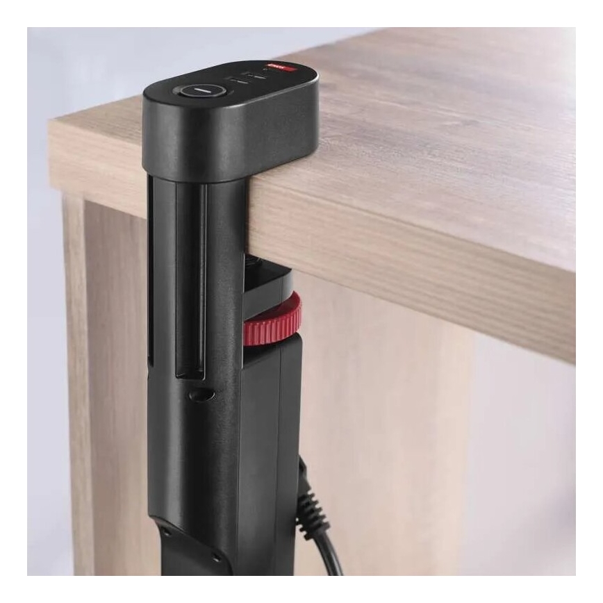 Podaljšek s priključkom na mizo 3Z + 3xUSB 1,5m črna