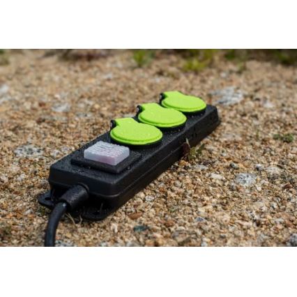 Podaljšni kabel s stikalom, s 3 vtičnicami, 5 m, IP44