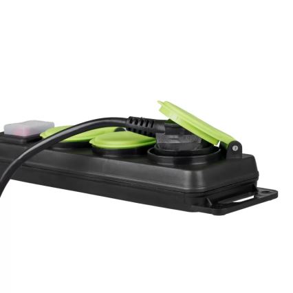 Podaljšni kabel s stikalom, s 3 vtičnicami, 5 m, IP44