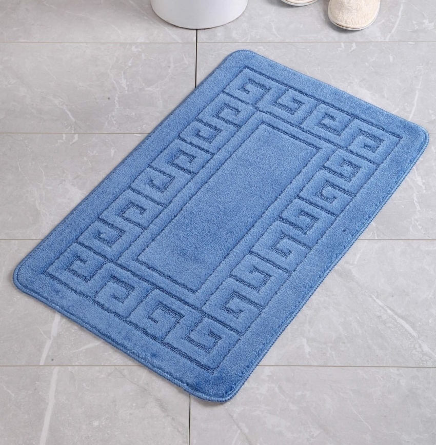 Podloga za kopalnico ETHNIC 50x70 cm modra
