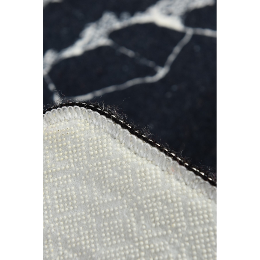 Podloga za kopalnico MARBLE 40x60 cm črna