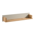 Polica MENTA 110x20x21 cm hrast Wotan/siva