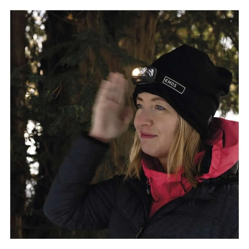 Polnilna LED čelna svetilka LED/USB 1200 mAh